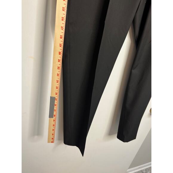 Van Heusen Mens Size 40x30 Black Flat Front Polyester Dress Pants - Picture 5 of 9